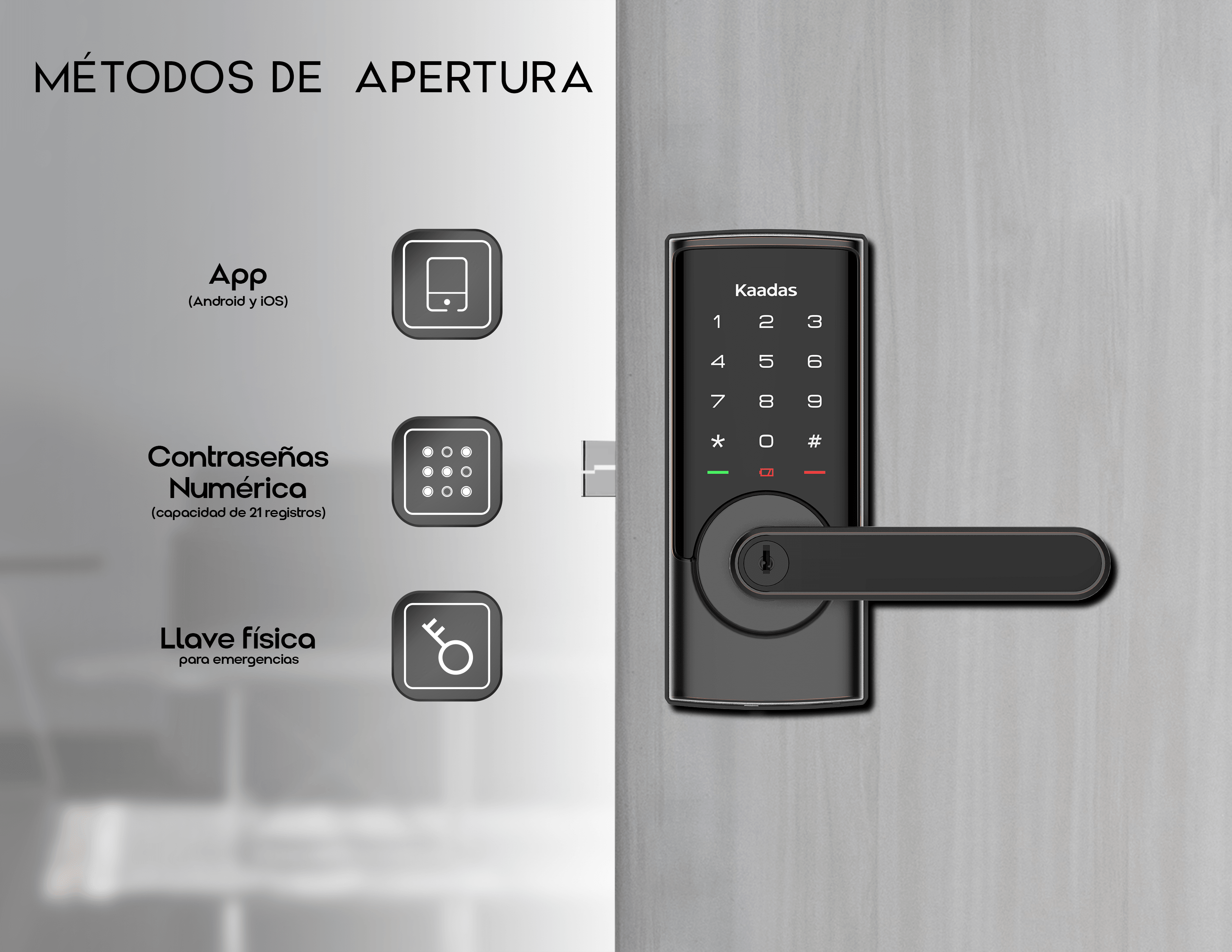 RX-D Cerradura de Puerta Inteligente