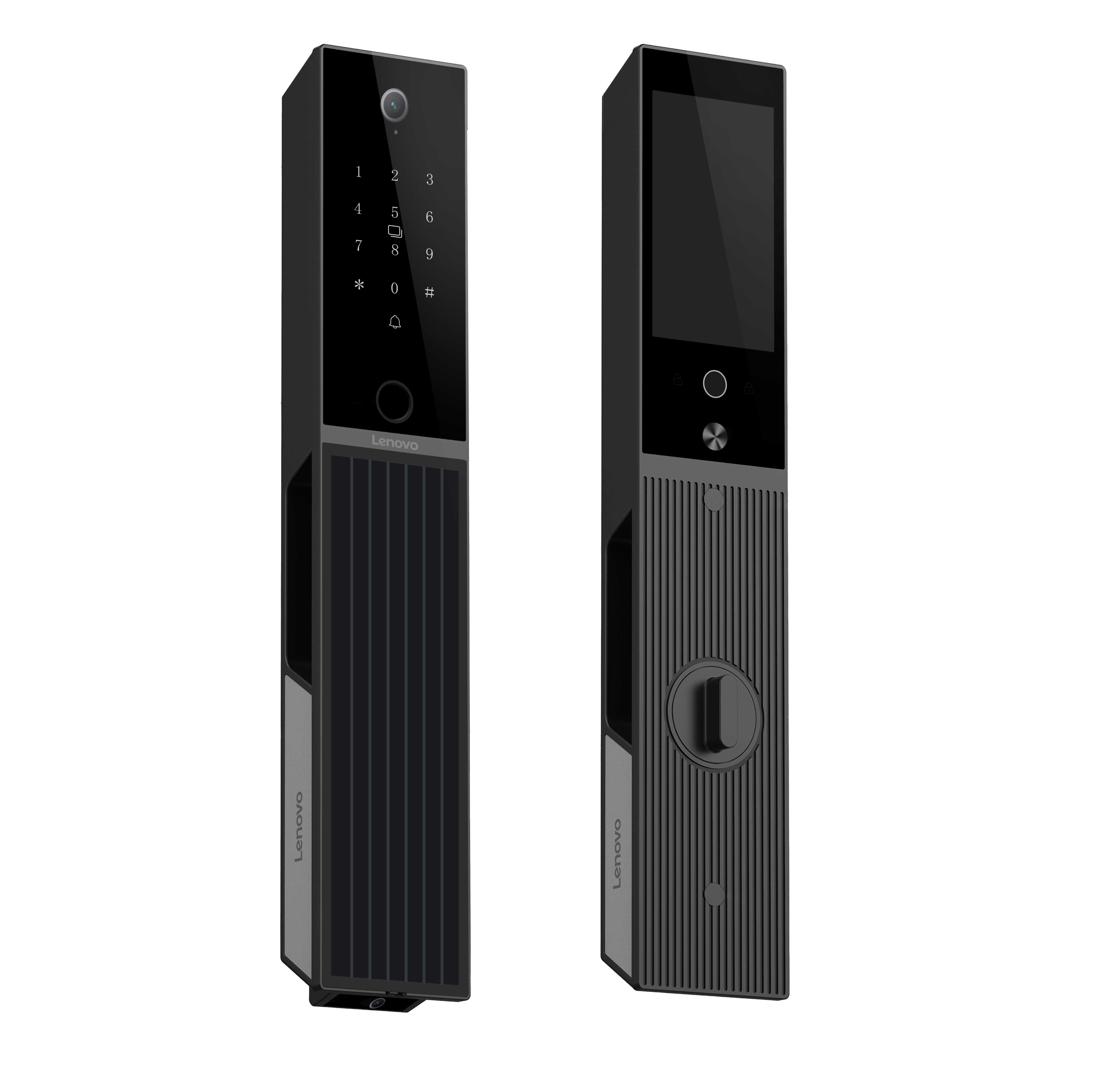 Lenovo F3 cerradura de puerta inteligente con tecnologia solar reconocimiento facial palma huella codigo voz app llave