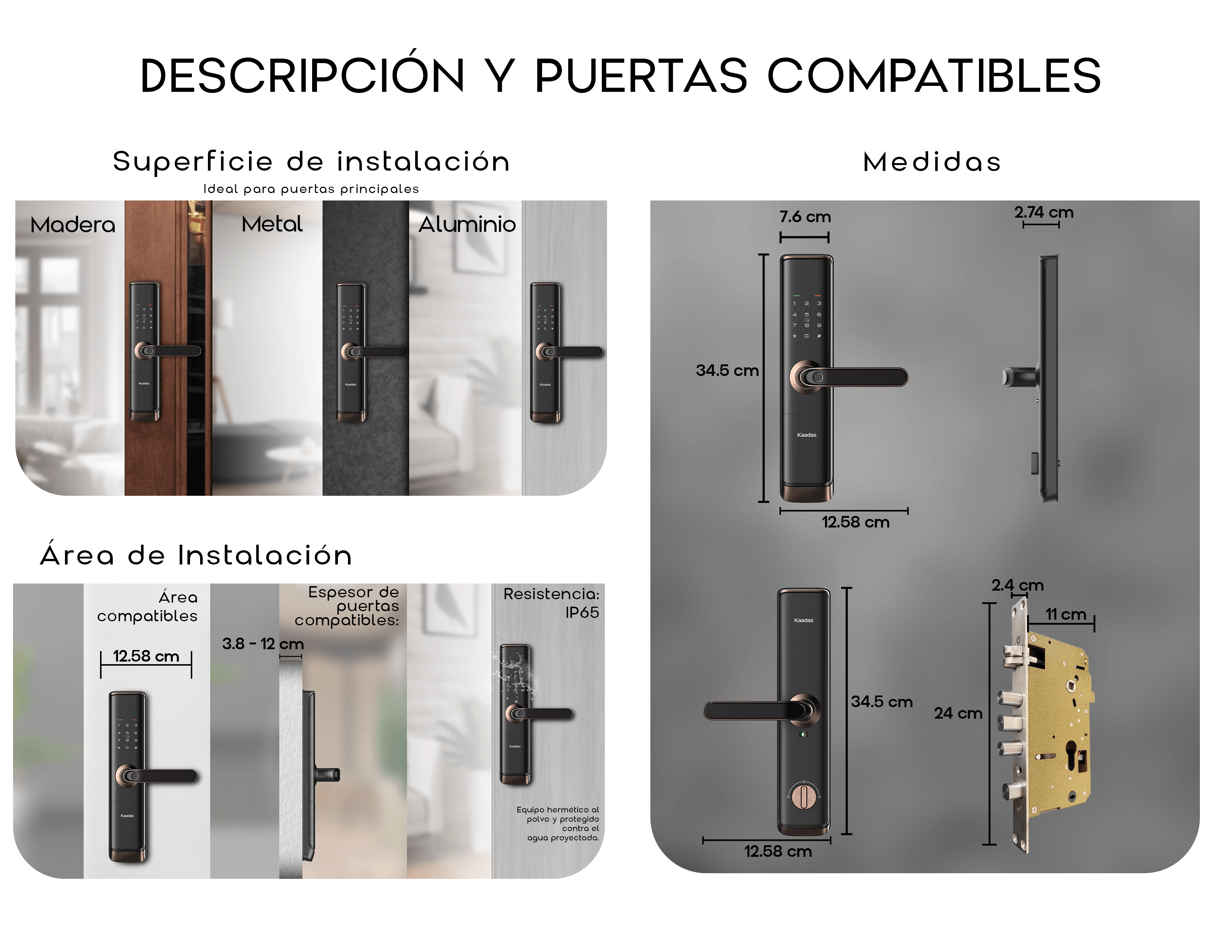 S110-5W Cerradura de Puerta Inteligente