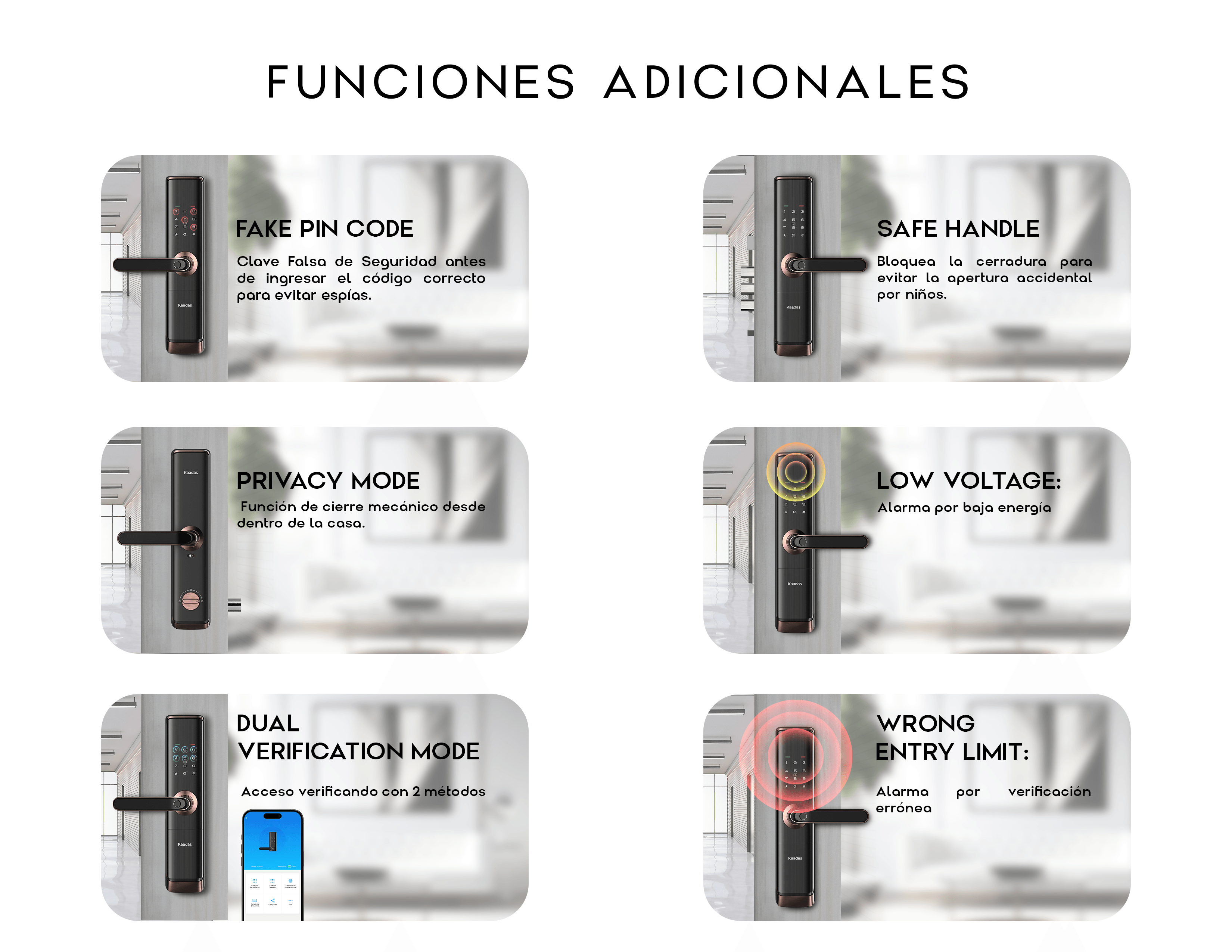 S110-5W Cerradura de Puerta Inteligente