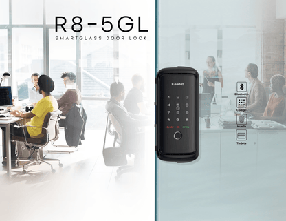 R8-5GL Cerradura de Puerta Inteligente de Vidrio