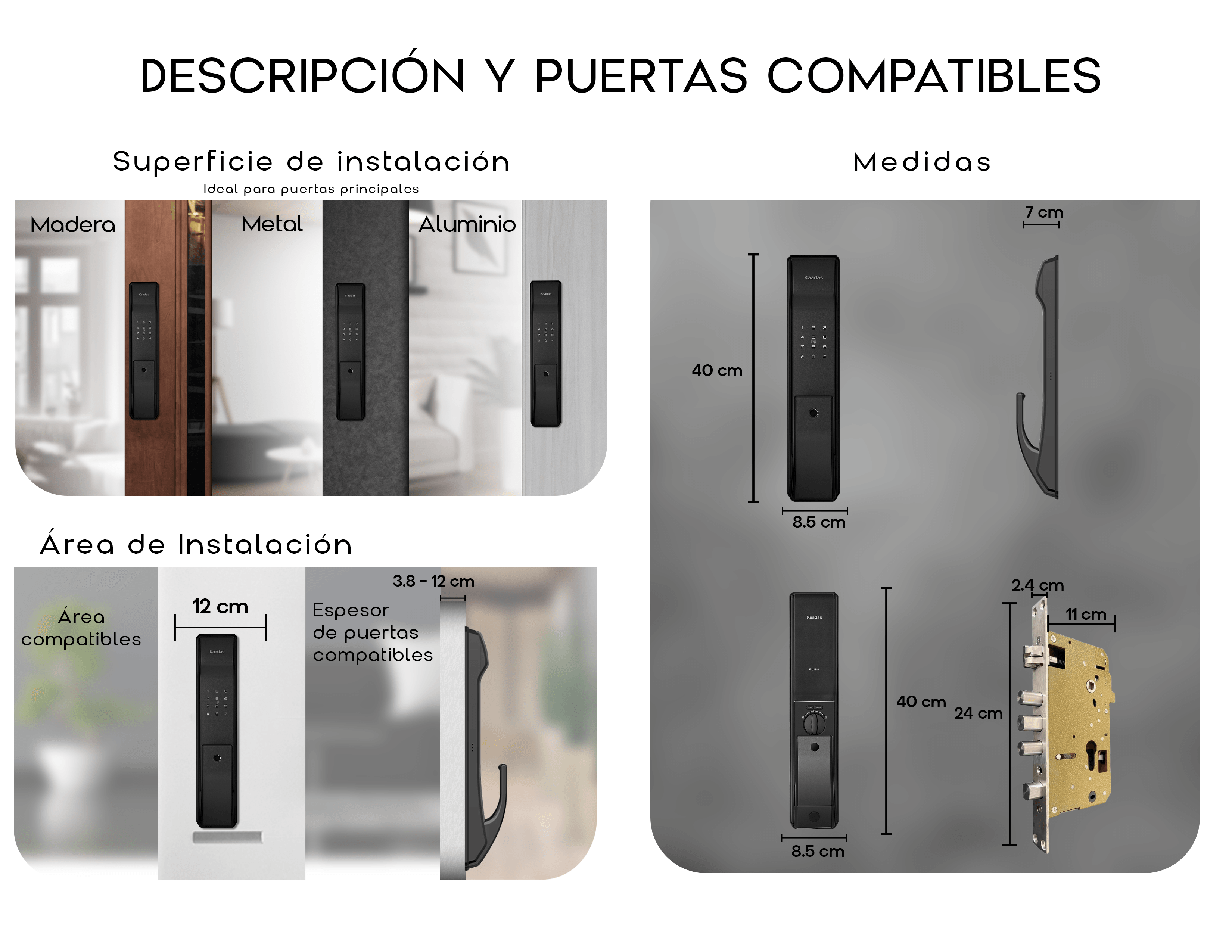 K9-5W Cerradura de Puerta Inteligente