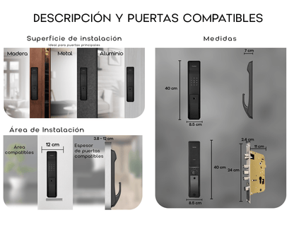 K9-5W Cerradura de Puerta Inteligente