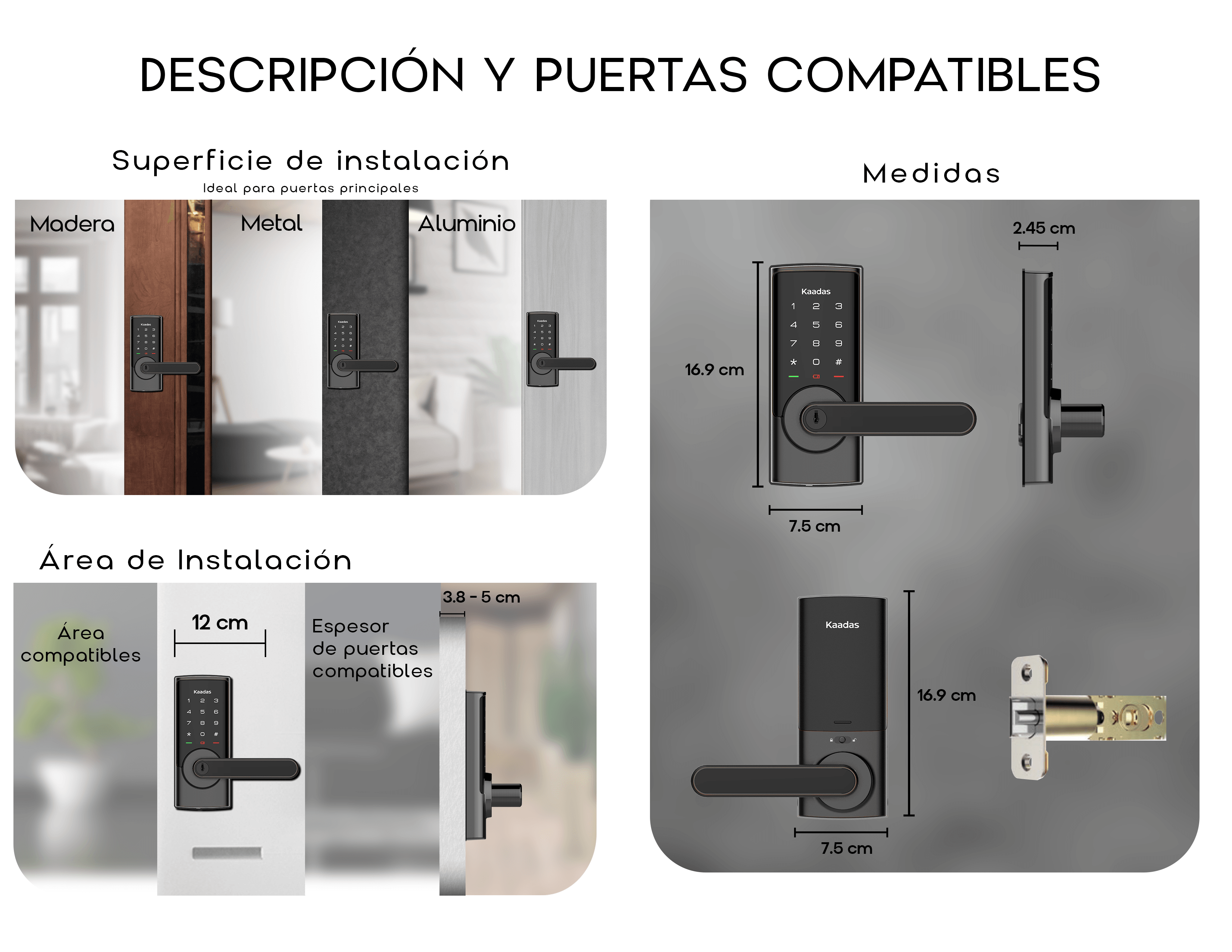 RX-D Cerradura de Puerta Inteligente