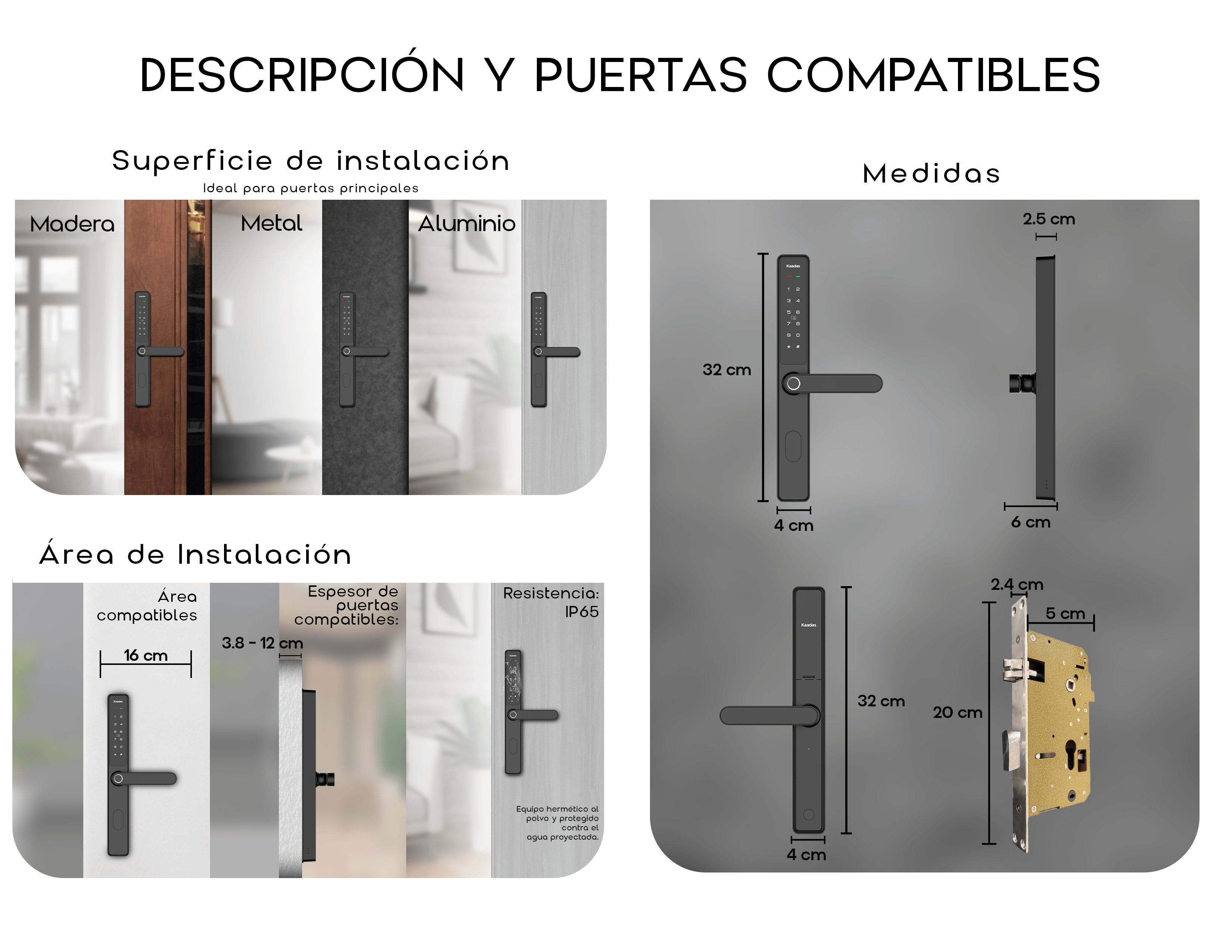 S10-5W Cerradura de Puerta Inteligente de Marco Delgado