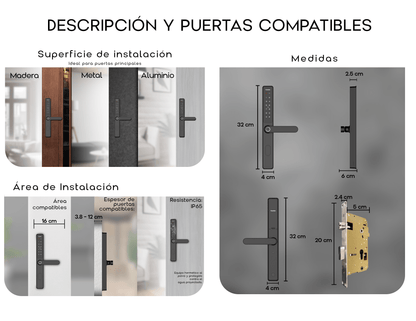 S10-5W Cerradura de Puerta Inteligente de Marco Delgado