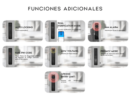 K9-5W Cerradura de Puerta Inteligente