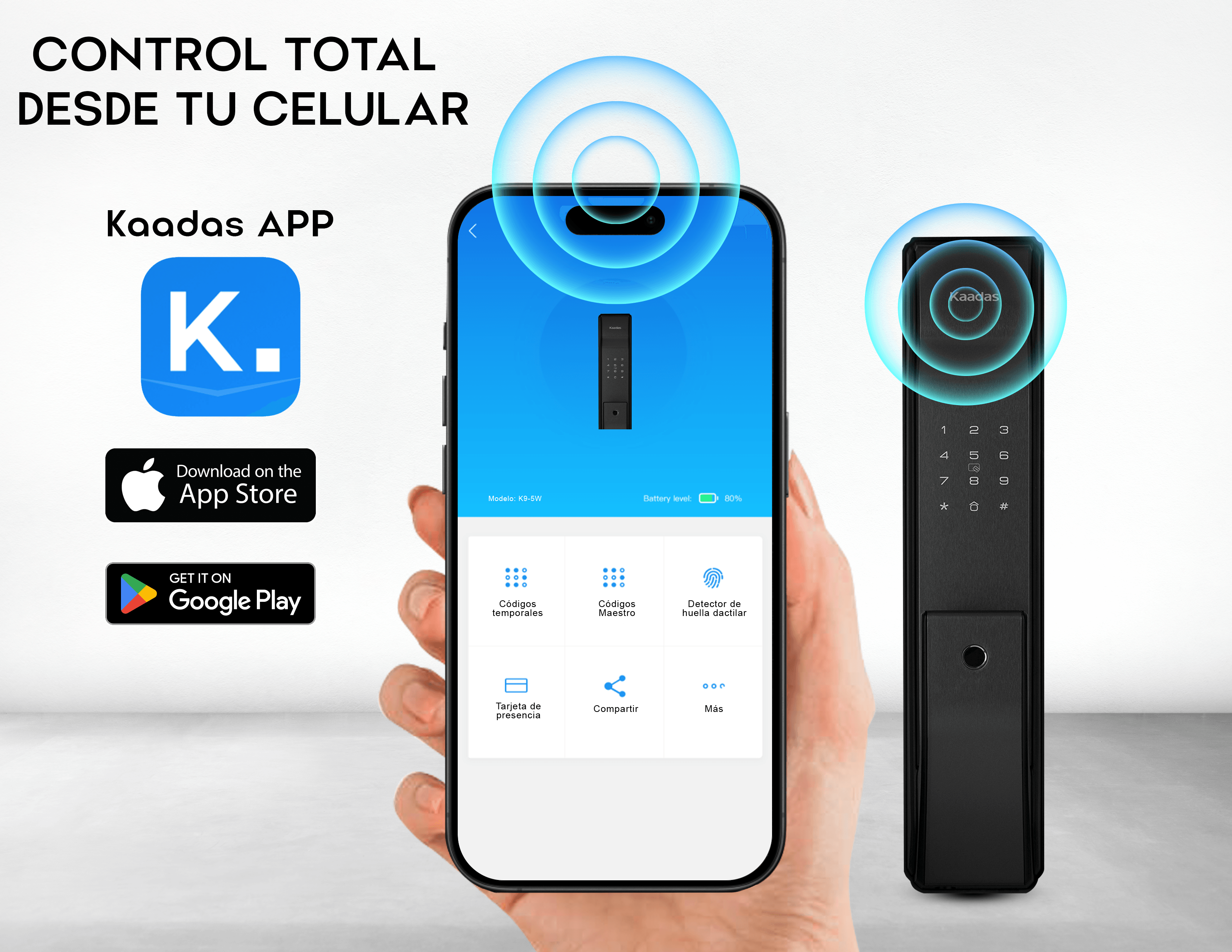 K9-5W Cerradura de Puerta Inteligente