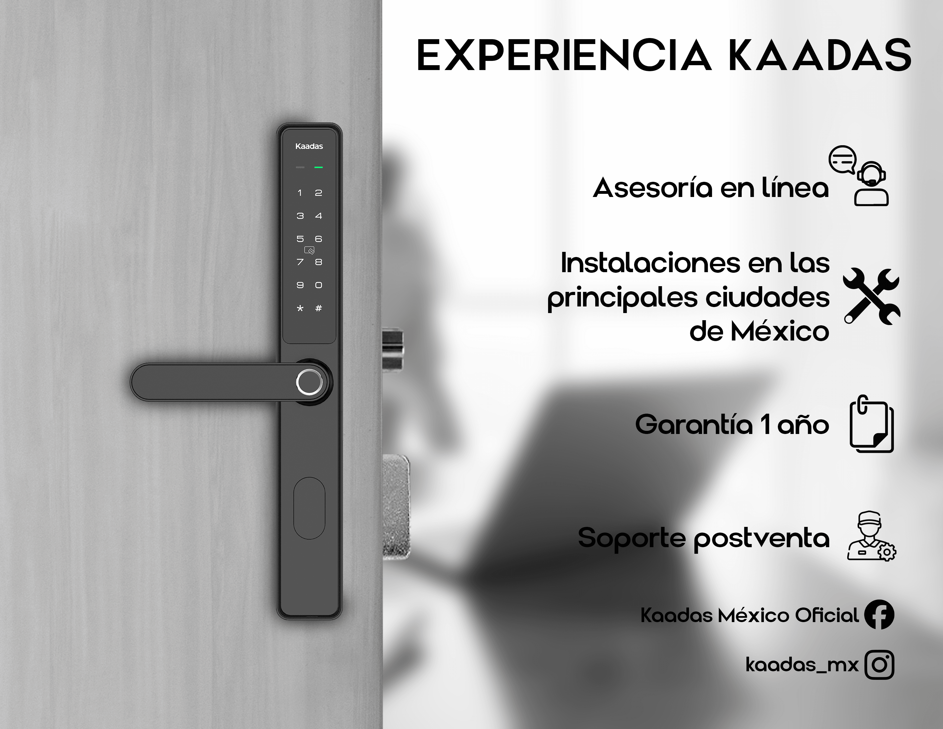 S10-5W Cerradura de Puerta Inteligente de Marco Delgado