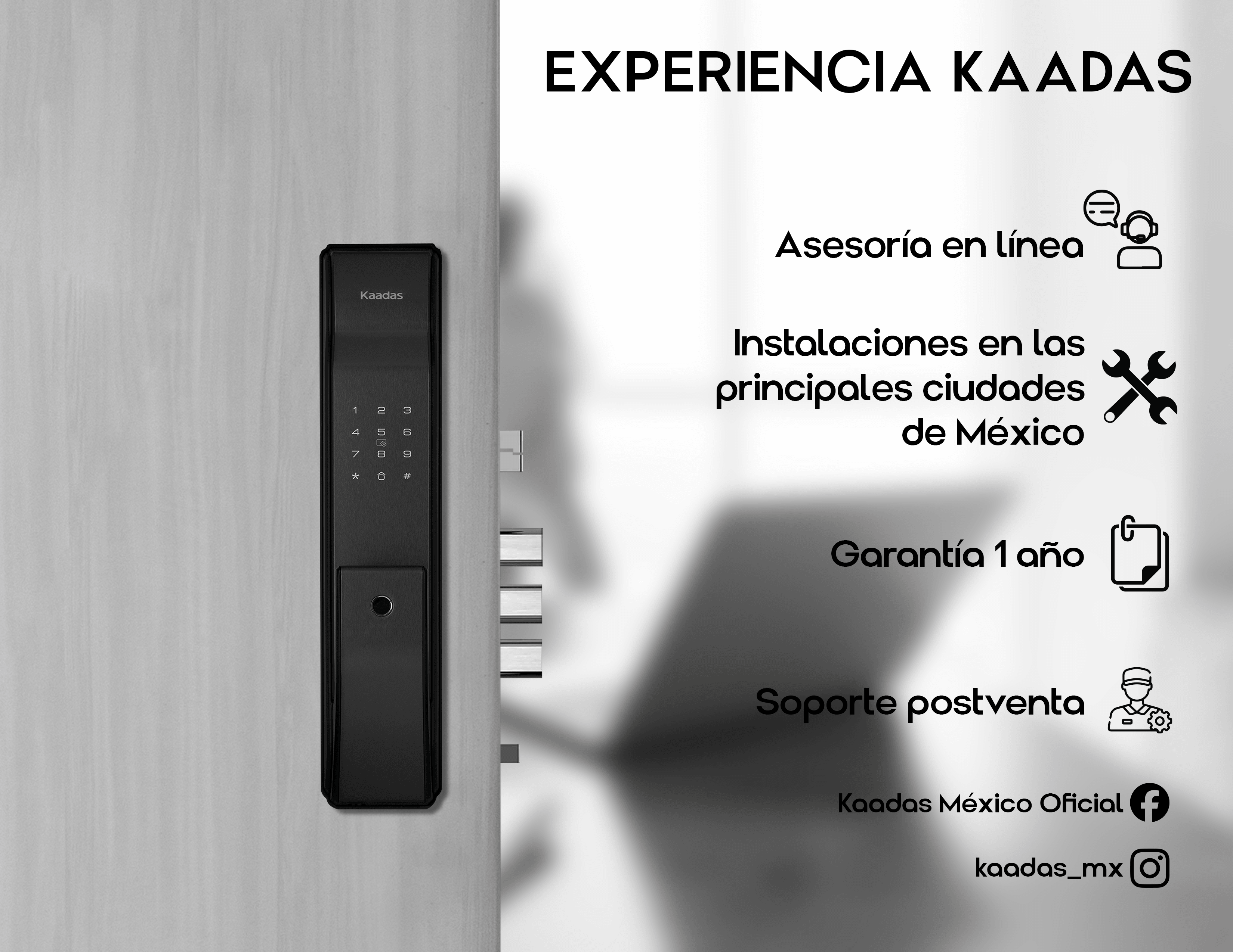 K9-5W Cerradura de Puerta Inteligente
