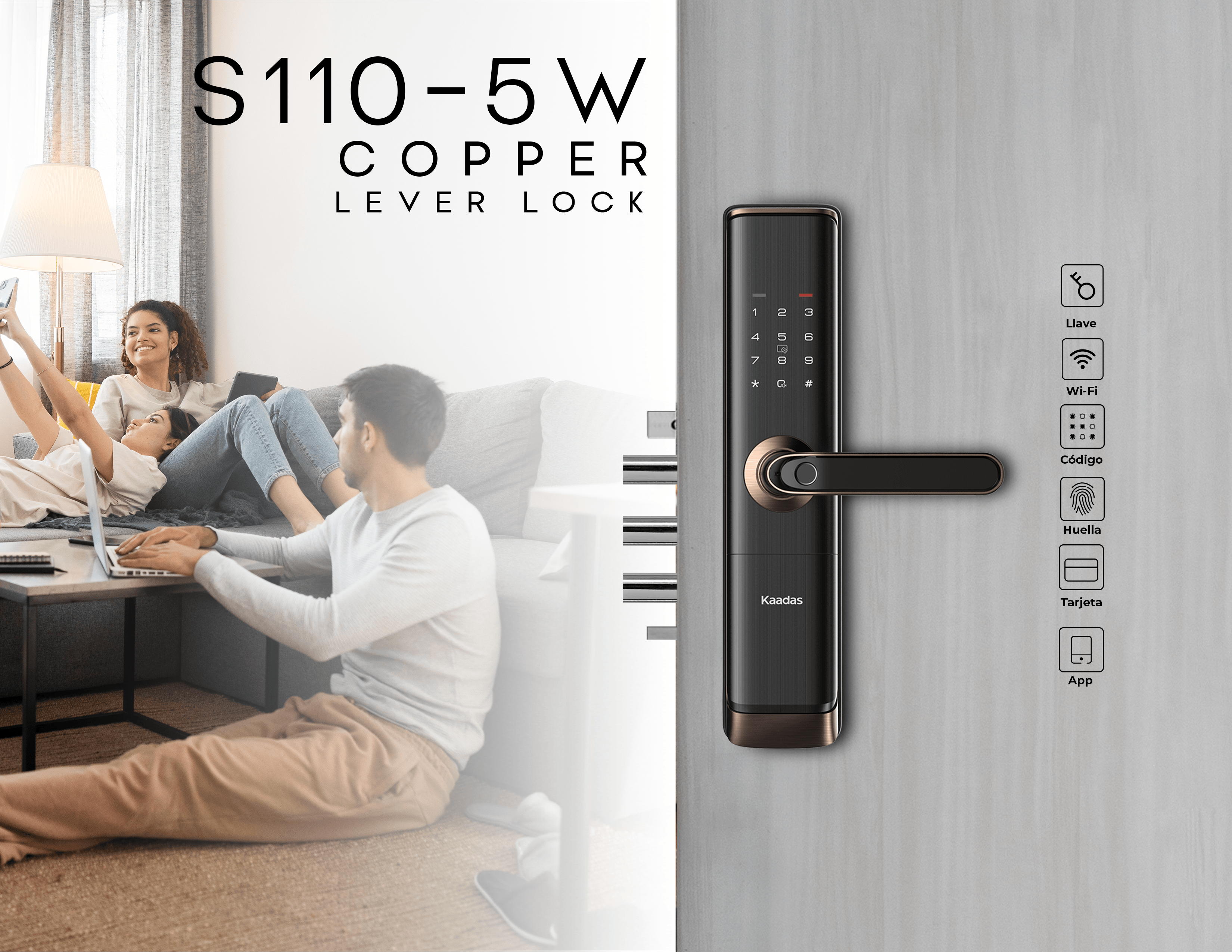 S110-5W Cerradura de Puerta Inteligente