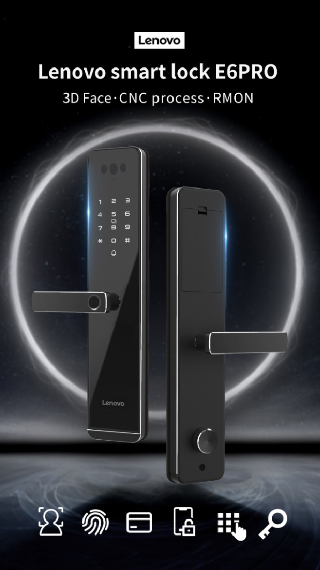 Lenovo E6 Pro Cerradura de Puerta Inteligente Reconocimiento Facial