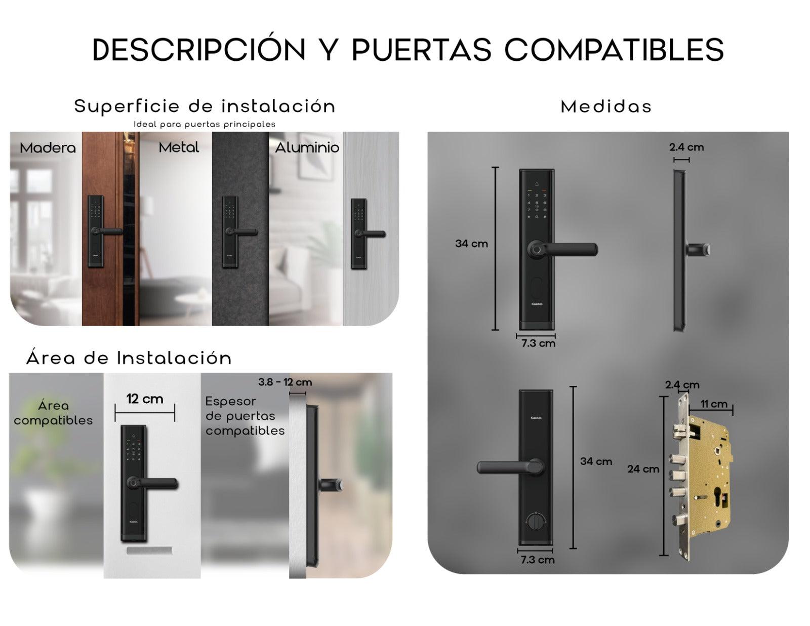 M7-W Cerradura de Puerta Inteligente