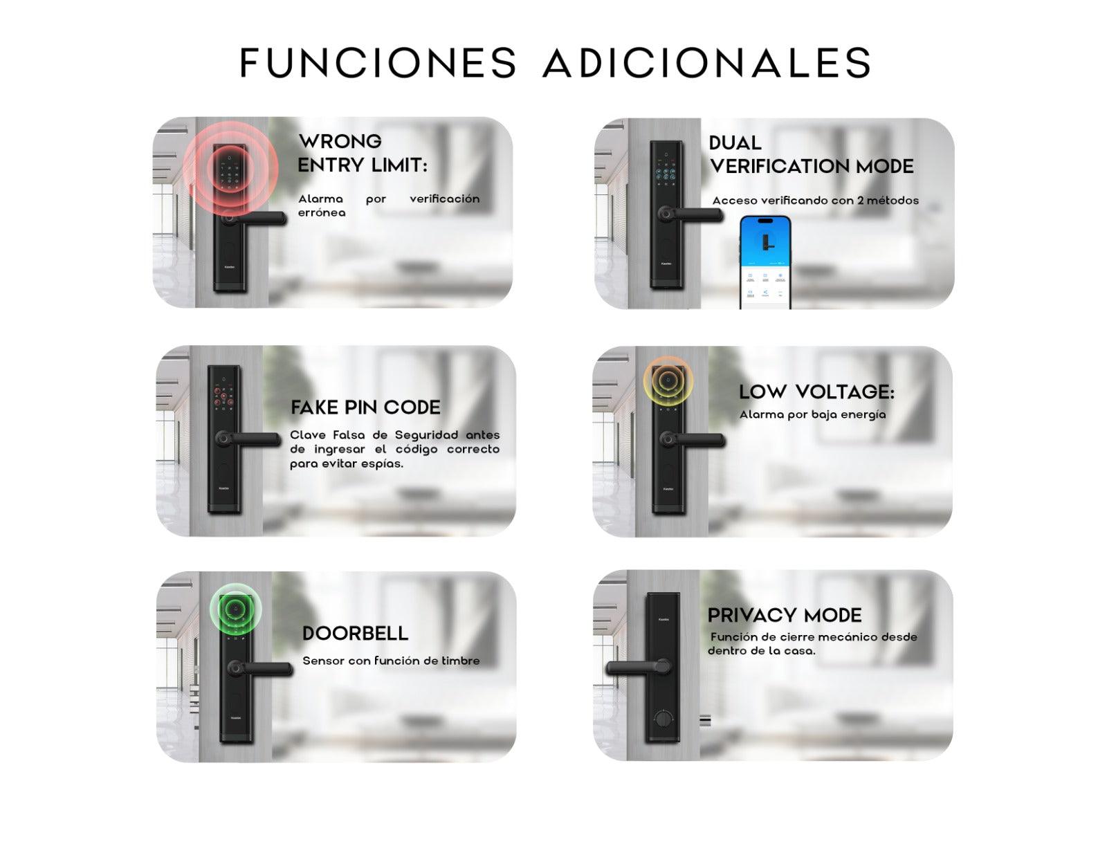 M7-W Cerradura de Puerta Inteligente