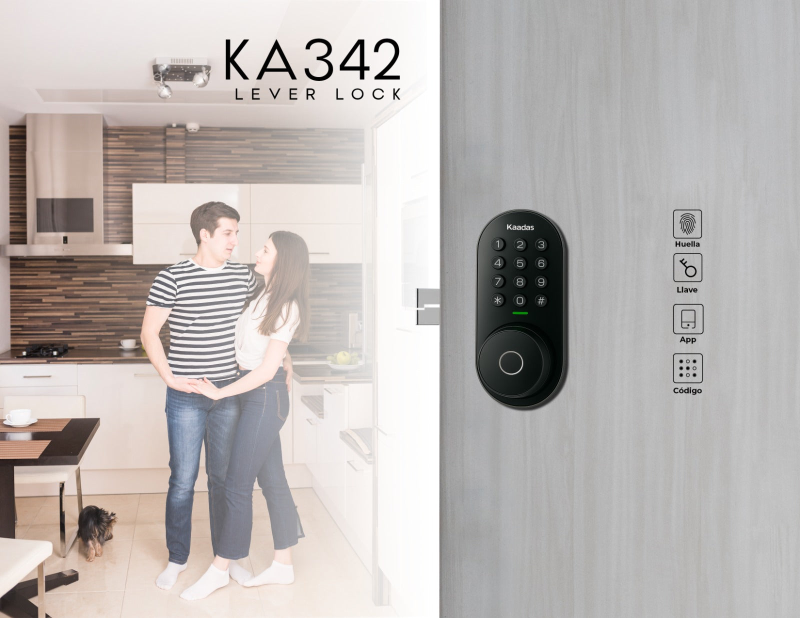 KA342 Cerradura de Puerta Inteligente Kaadas