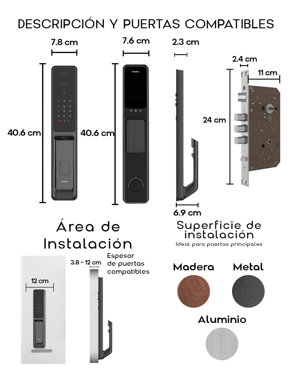 Q9FVP Cerradura de Puerta Inteligente