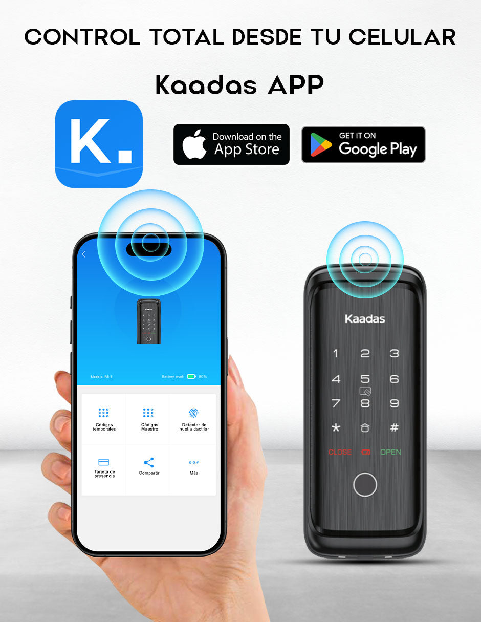 R8-5 Cerradura de Puerta Inteligente Kaadas